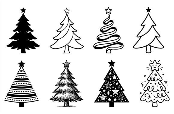 Christmas Tree SVG Bundle for DIY Crafts