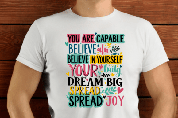 Colorful Motivational Quote with Flowers
