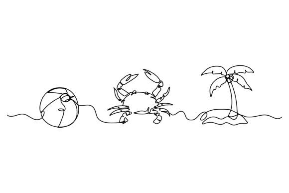 Continuous Line Design of Ball: Minimalist Art for Modern Creatives