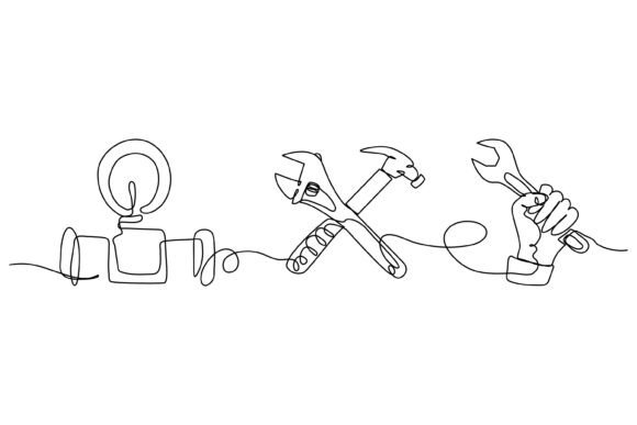 Continuous Line Design of Water Pump