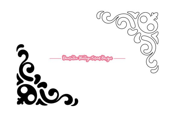 Elegant Antique Corner Border Clip Art: Elevating Your Design Projects with Vintage Sophistication