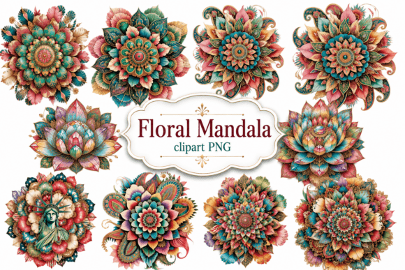 Elevate Designs with Floral Mandalas