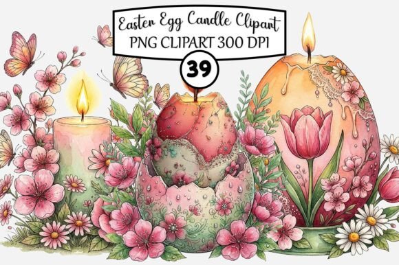 Enhancing Your Easter Projects with High-Quality Easter Egg Candle Clipart