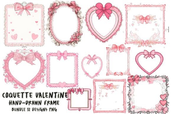 Evaluating the Coquette Valentine Frame Clipart Bundle for Creative Projects