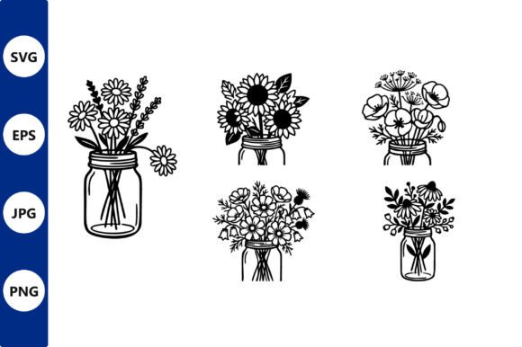 Evaluating the Practical Value of Bouquets in Jars Line Art Vector Assets