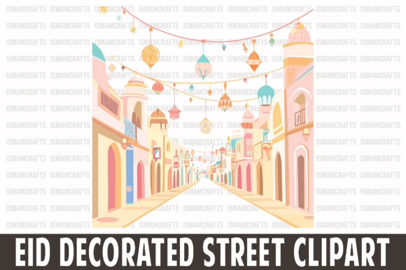 Evaluating the Practical Value of Eid Decorated Street Clipart PNG for Creative Projects