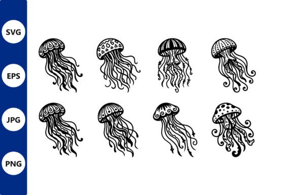 Evaluating the Practical Value of Jellyfish Line Art Collage Assets