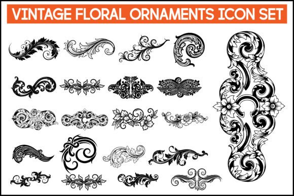 Evaluating the Vintage Floral Ornaments Icon Set for Professional Design Workflows