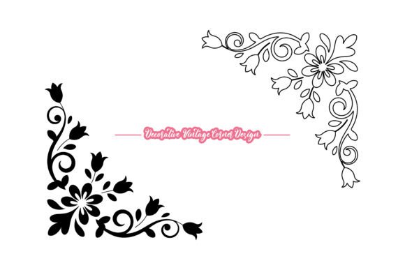 Evaluating the Vintage Ornamental Corner Illustration for Design Projects