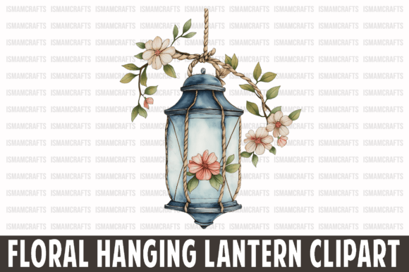 Floral Hanging Lantern Clipart PNG Guide