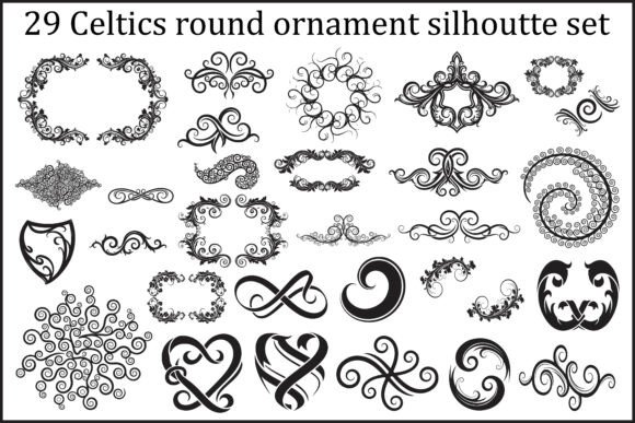 Integrating the 33 Celtic Round Ornament Silhouette Set into Professional Design Workflows