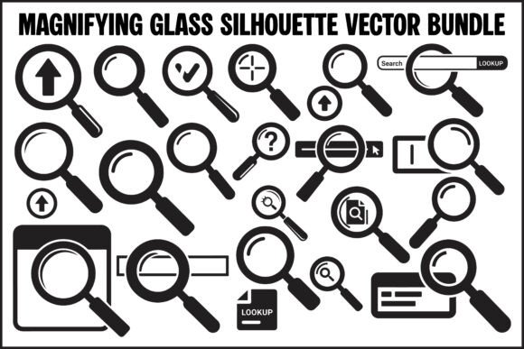 Integrating the Magnifying Glass Silhouette Icon Vector into Modern Design Workflows