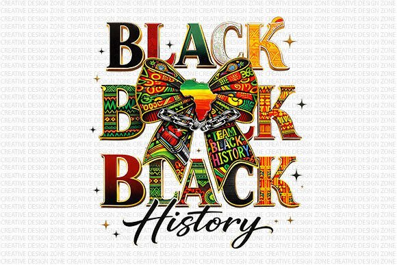 Make a Statement with Bold Black History PNG Design for Apparel and Decor