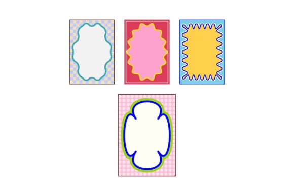 Mastering Visual Impact with Wavy Borders Creating Colorful Frame Collections
