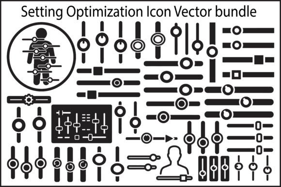 Setting Optimization Slider Icon Bundle: Elevating UI Clarity with Precision Design