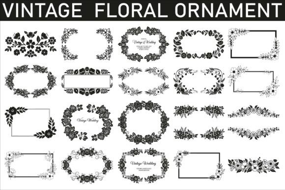 Strategic Applications of Classic Vintage Floral Silhouette Design in Modern Branding