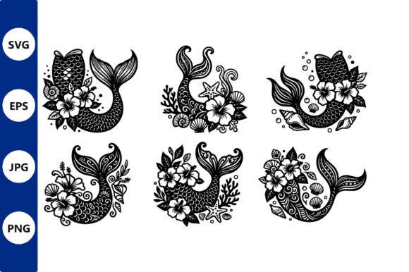 Strategic Design Application: The Mermaid Tail Floral Silhouette
