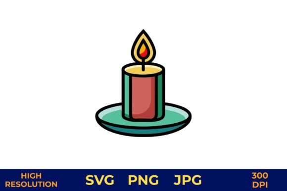 Unlocking Creative Potential: The Versatility of Digital Lit Candle Illustrations for Modern Design