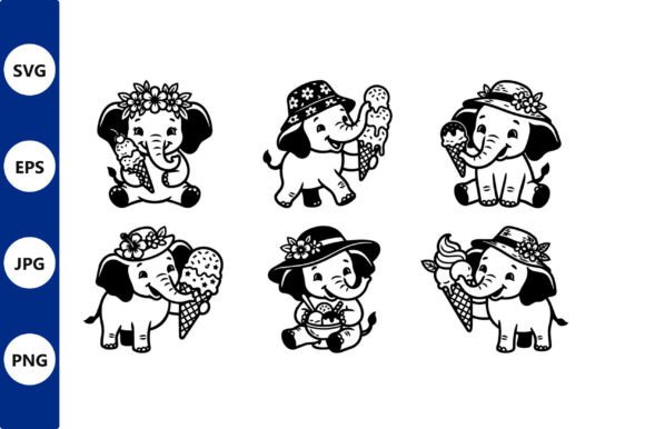 Unlocking Creativity: A Guide to Using Whimsical Elephant Ice Cream Line Art for Modern DIY Projects