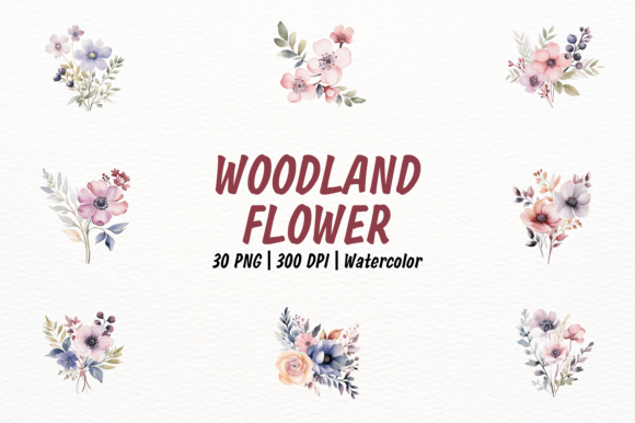 Watercolor Woodland Flowers Clipart: A Guide for Designers and Crafters